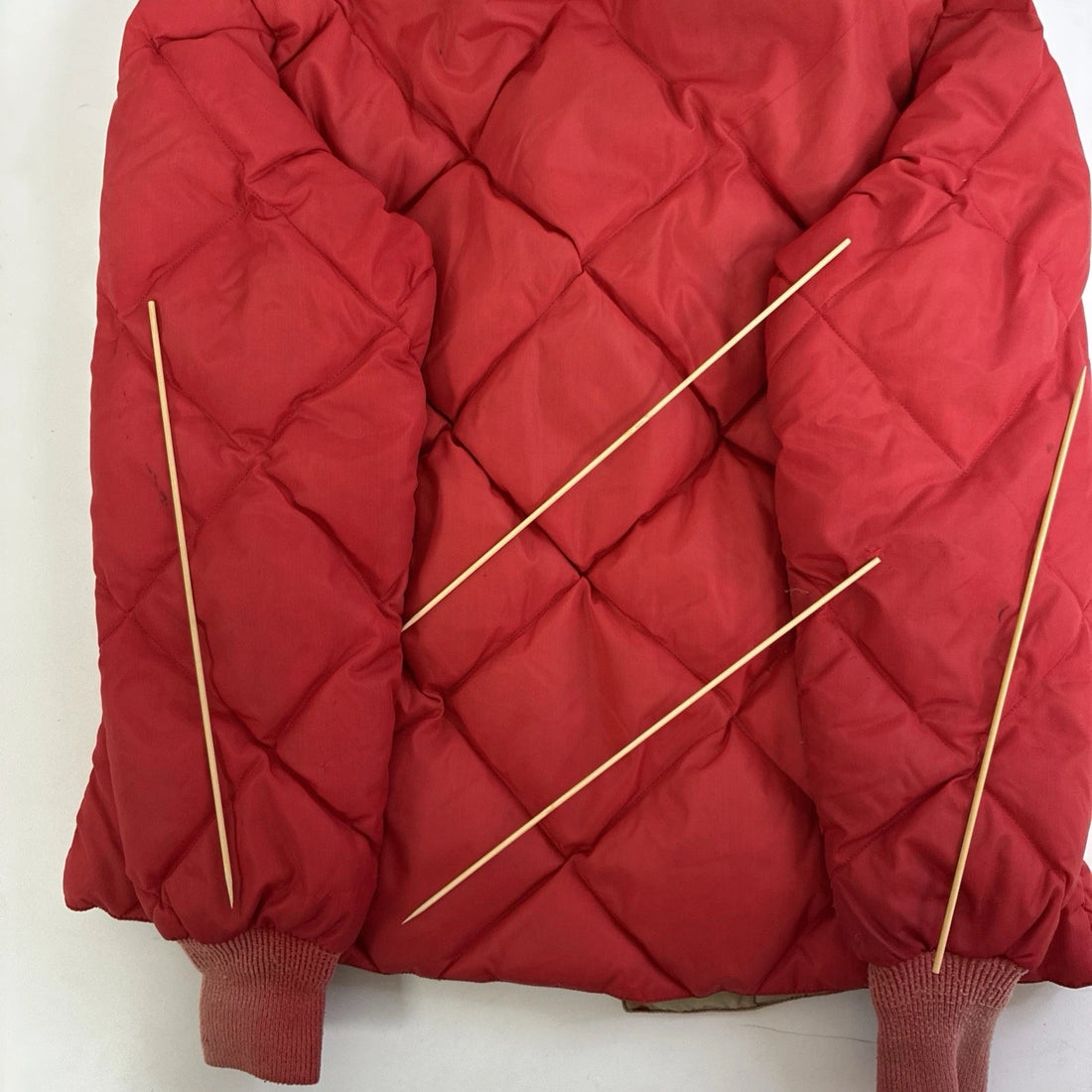 Vintage Eddie Bauer Quilted Down Puffer Skyliner Jacket Size Small 50s