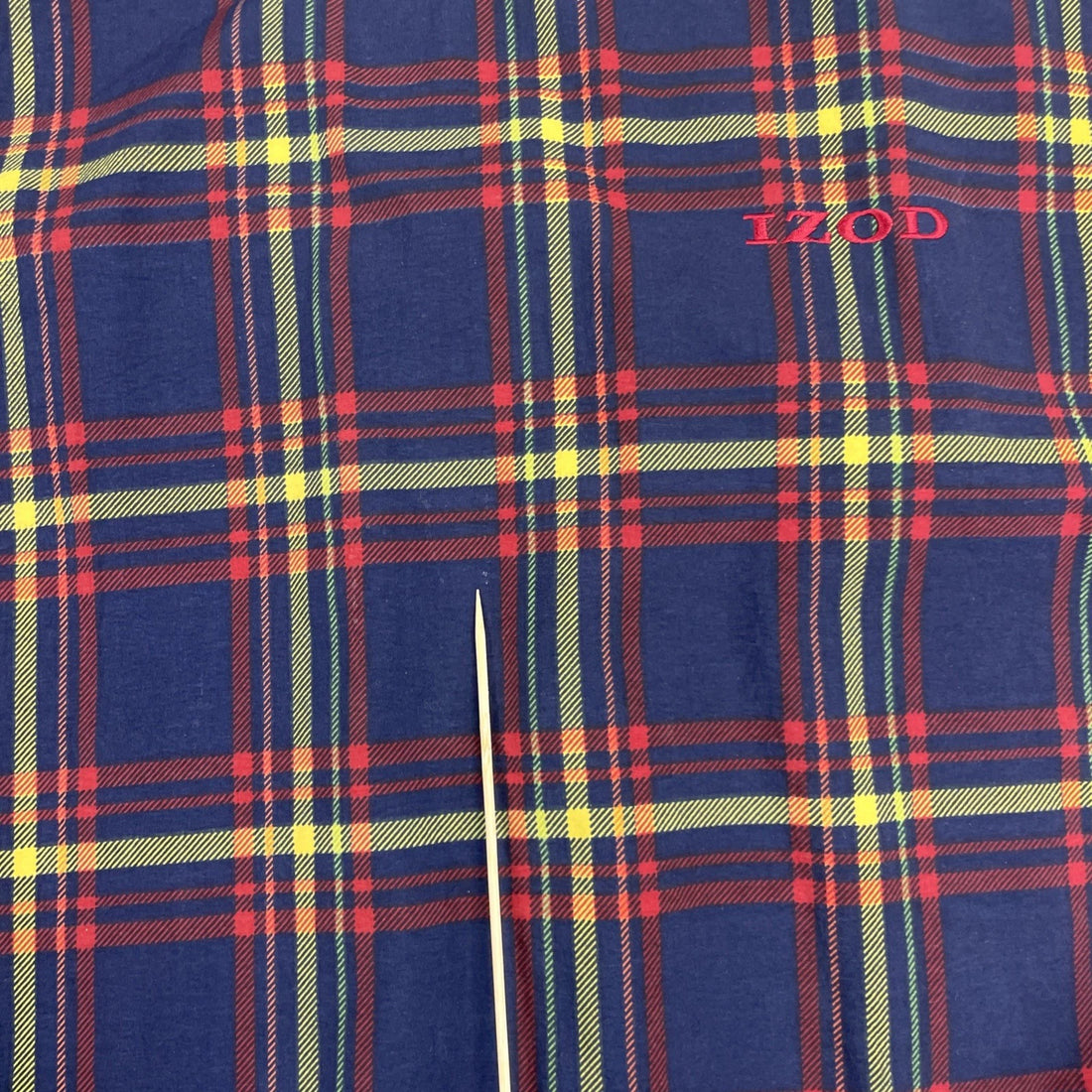 Vintage Izod Pullover Windbreaker Light Jacket Size Large Plaid