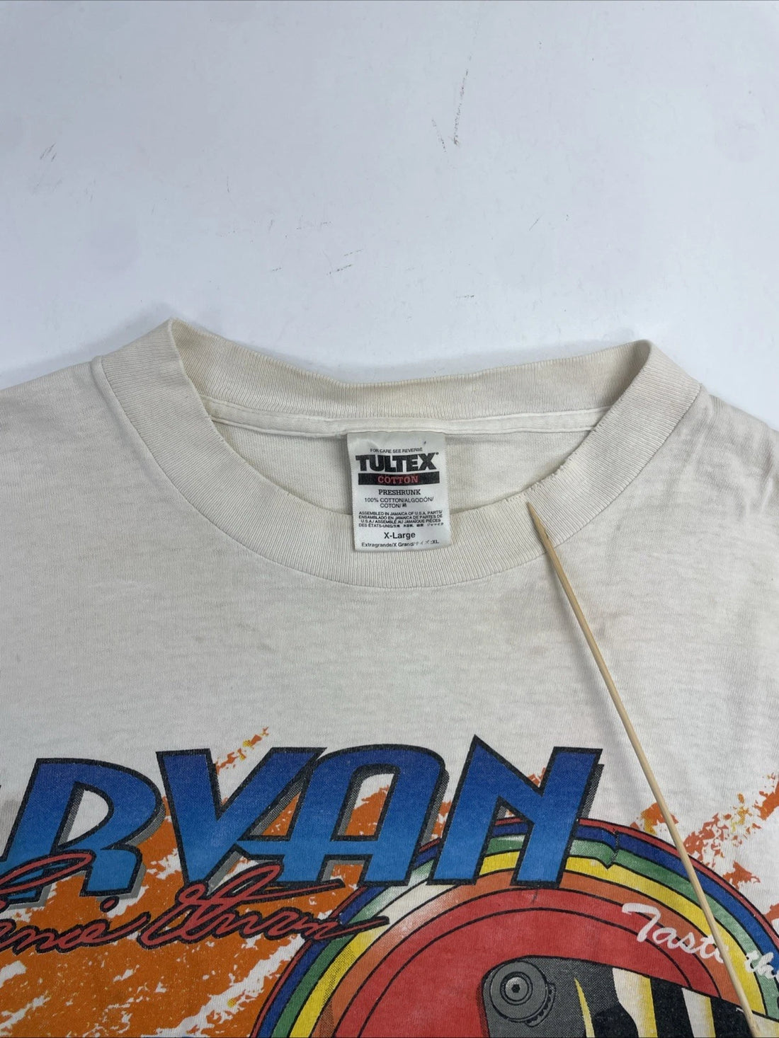 Vintage Ernie Irvan Man On A Mission Skittles Racing T-Shirt XL NASCAR