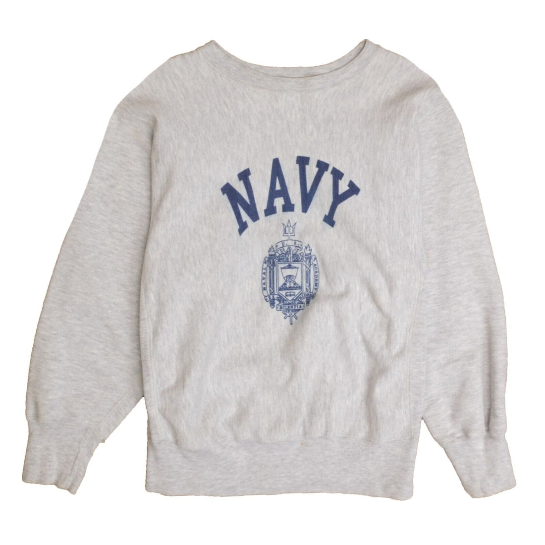 Vintage US Navy Champion Reverse Weave Sweatshirt Crewneck Size Medium USN 80s