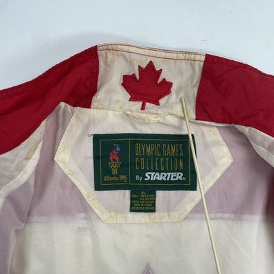 Vintage Olympics Team Canada Starter Windbreaker Jacket Size XL 90s