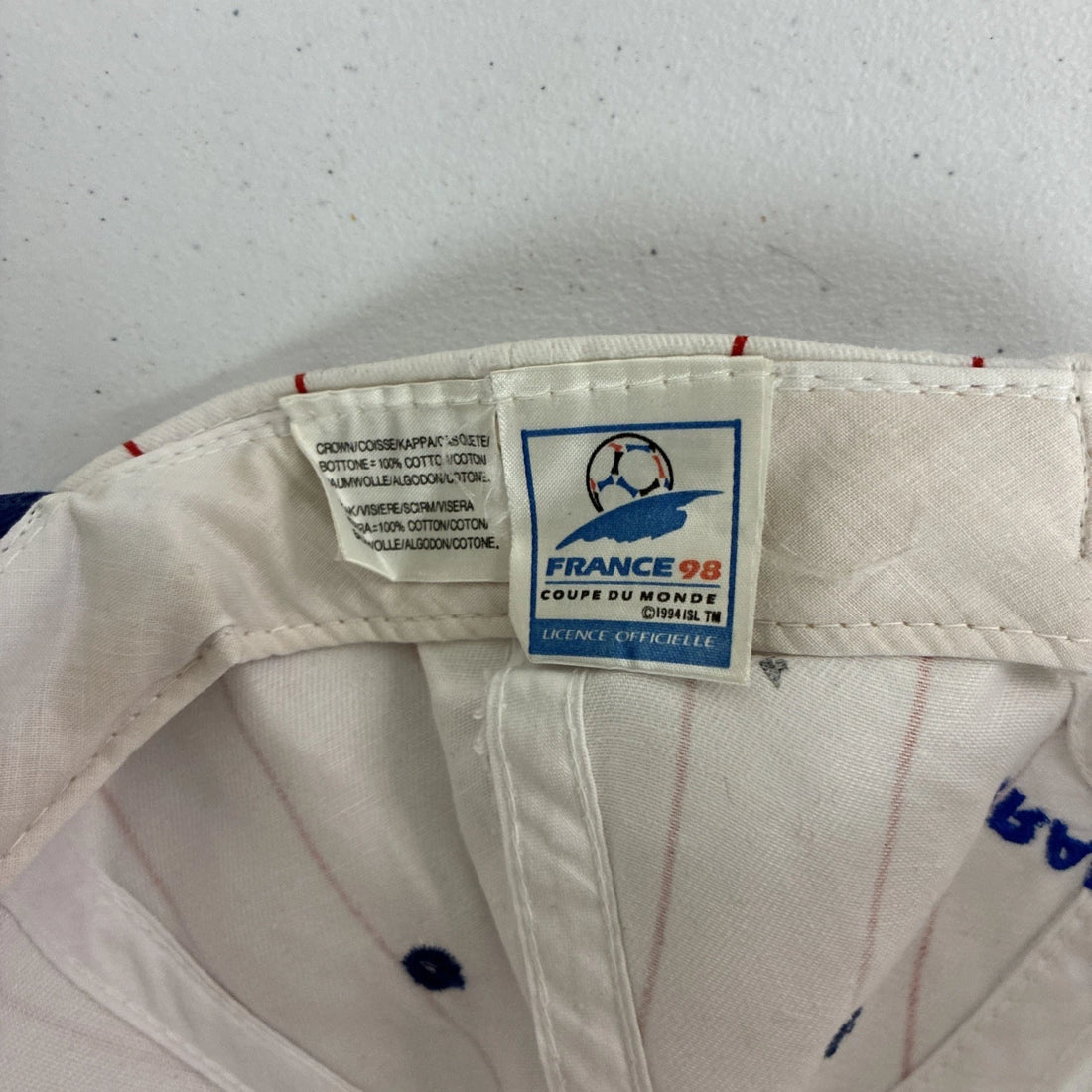 Vintage France World Cup 1998 Hat OSFA FIFA