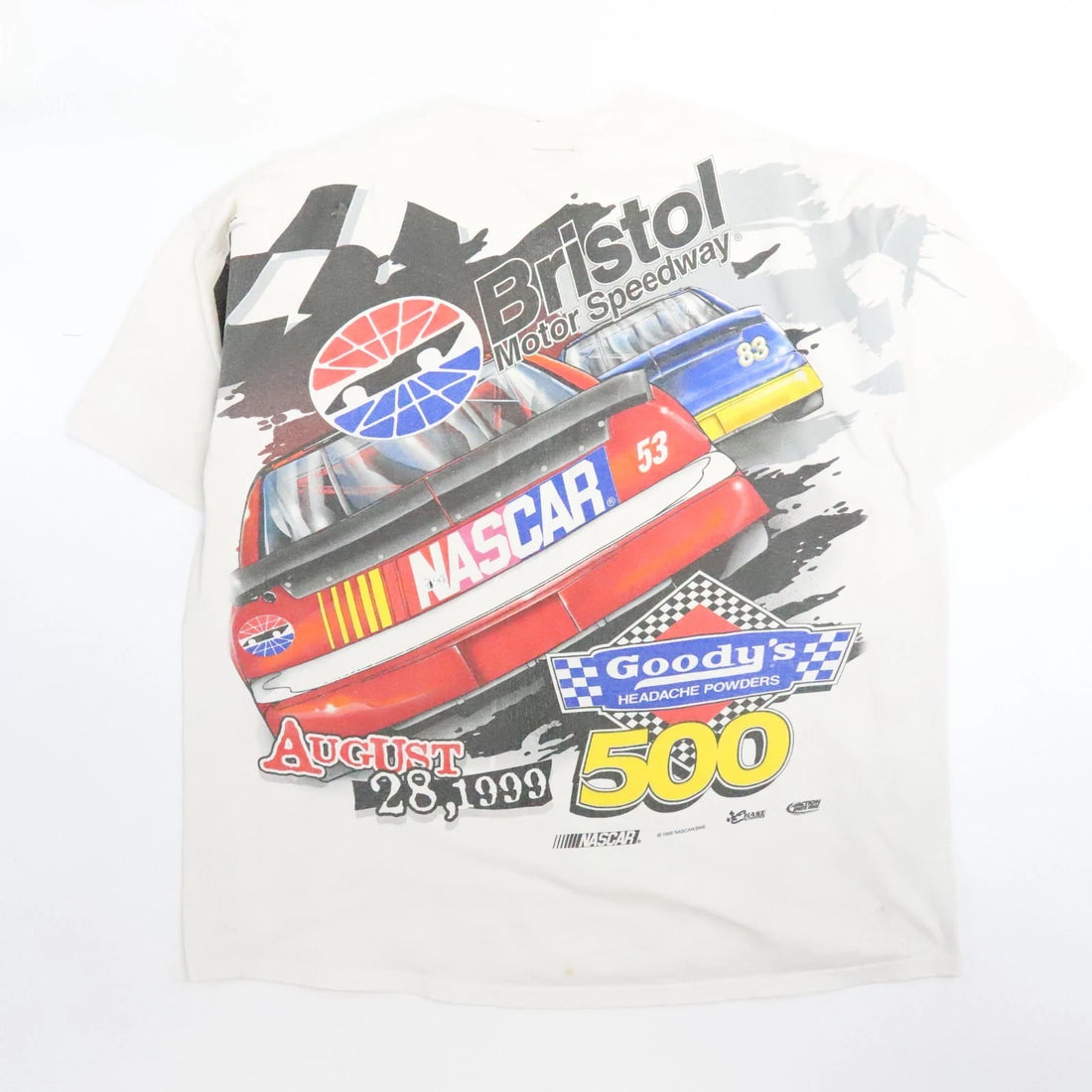 Vintage Bristol Motor Speedway Racin The Way It Oughta Be T-Shirt XL AOP NASCAR