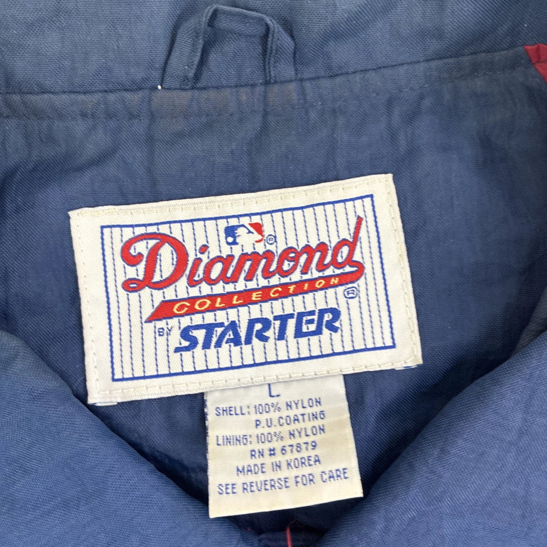 Vintage Cleveland Indians Starter Diamond Jacket Size Large MLB