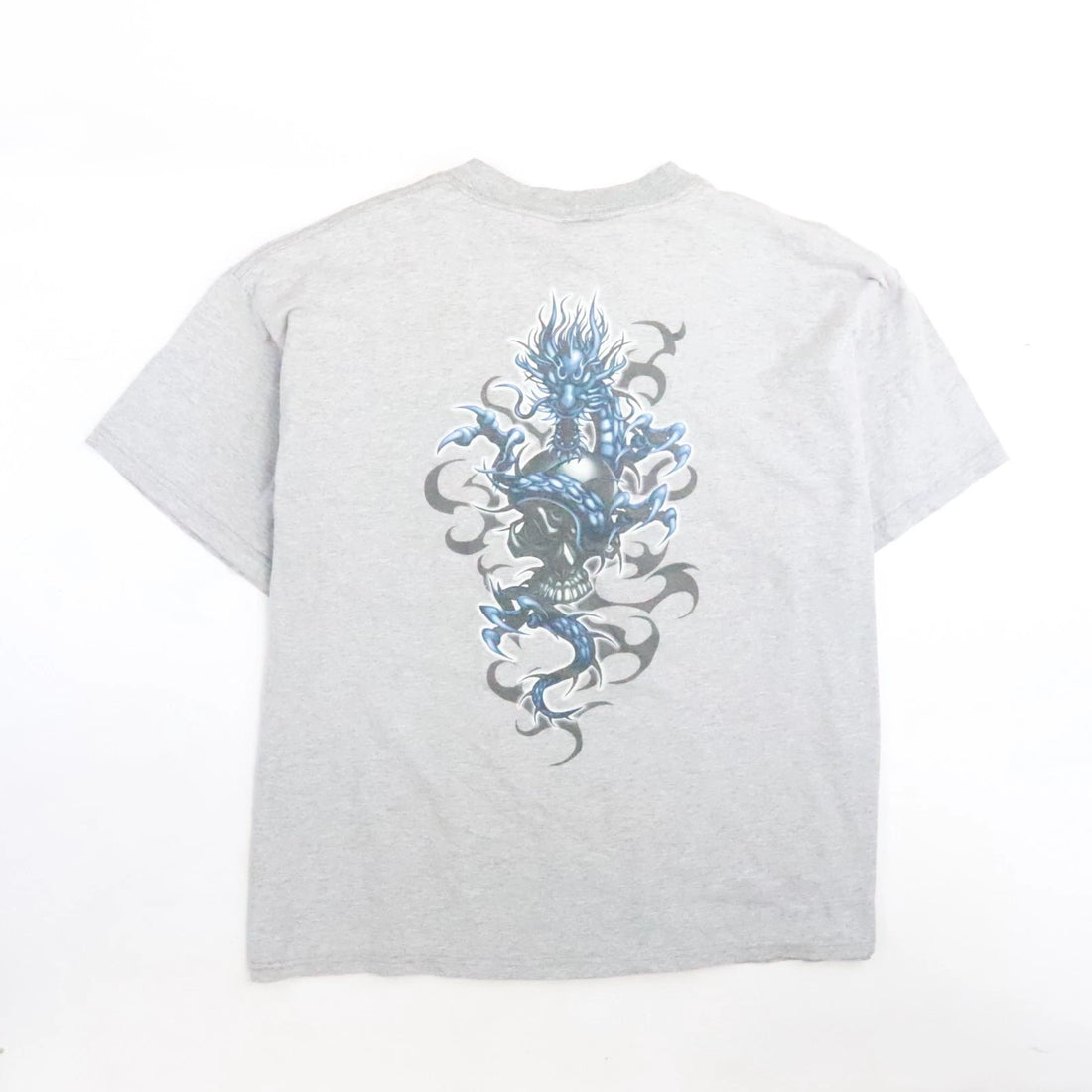 Vintage Skull Dragon T-Shirt Size XL Y2K