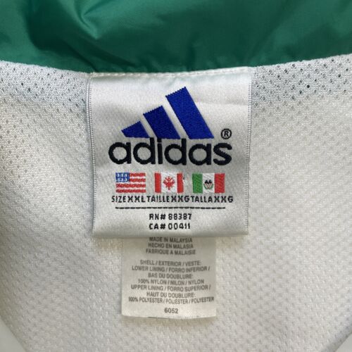 Vintage Adidas Windbreaker Light Jacket Size 2XL White