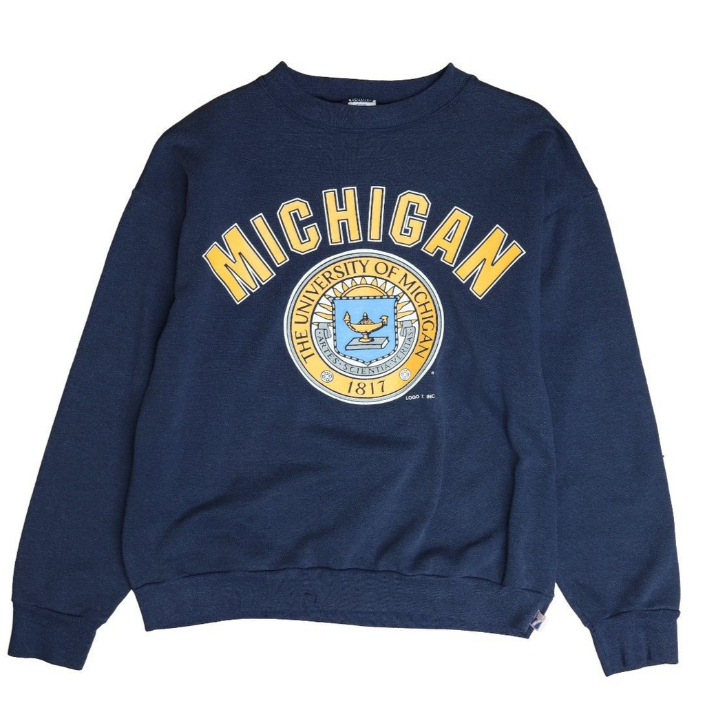 Vintage University of Michigan hotsell Wolverines NCAA College 1990s Red Sports Sweatshirt / Vintage Michigan Wolverines Sweatshirt Large