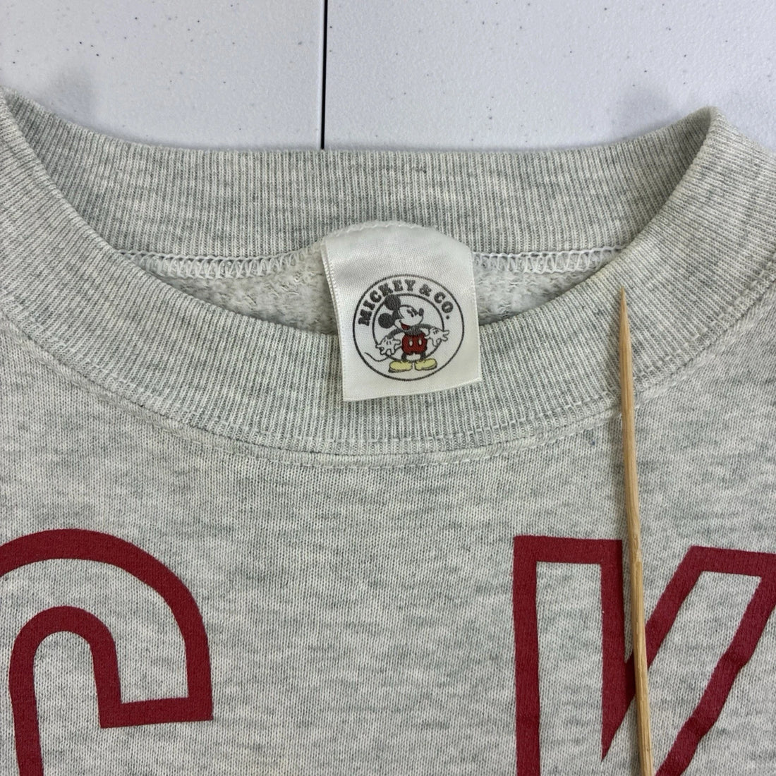 Vintage Mickey Mouse Disney Crewneck Sweatshirt Size XL Spell Out