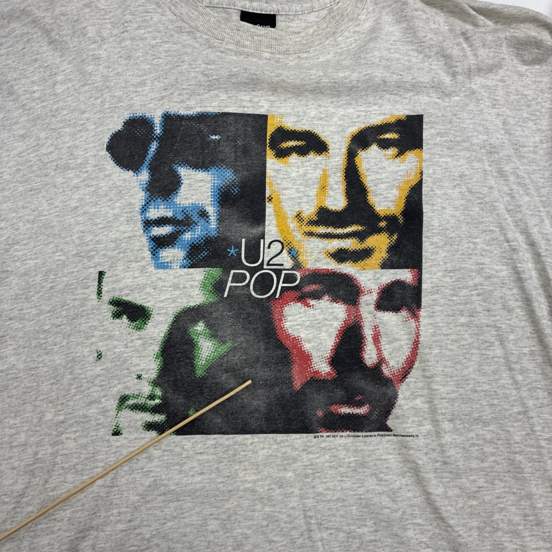 Vintage U2 Pop T-Shirt Size XL Band Tee 1997 90s