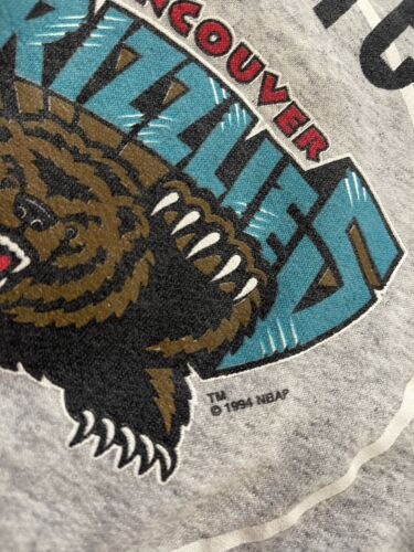Vintage Vancouver Grizzlies Fake The Fastbreak Sweatshirt Large 1994 90s NBA