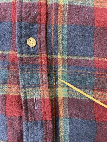 Vintage Pendleton Wool Lodge Button Up Shirt Size XL Plaid