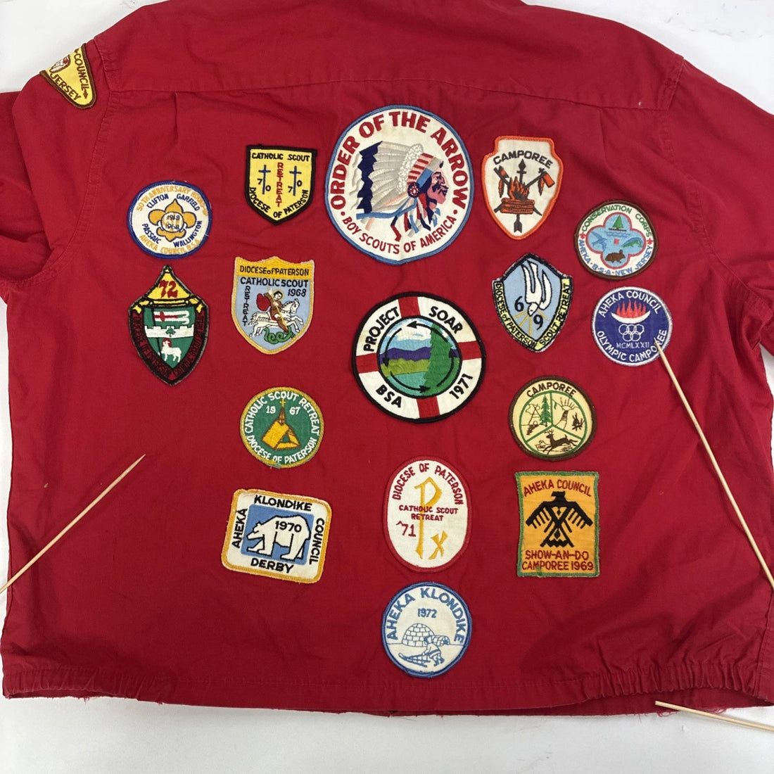 Vintage Boy Scouts Of America Patches Jacket Size 2XL 60s 70s