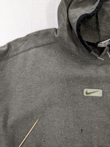 Vintage Nike Swoosh Sweatshirt Hoodie Size XL Gray 90s