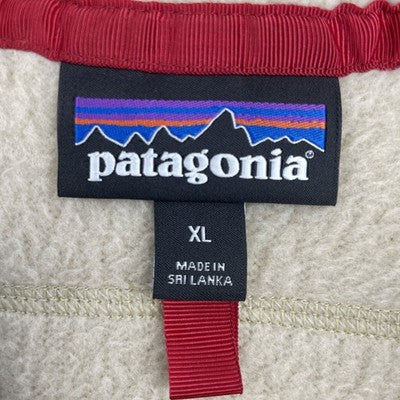 Patagonia Retro Pile Fleece Vest Jacket Size XL Beige Cream Oatmeal