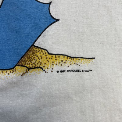 Vintage Rocky & Bullwinkle Moosle Beach T-Shirt Size Large 1987 80s