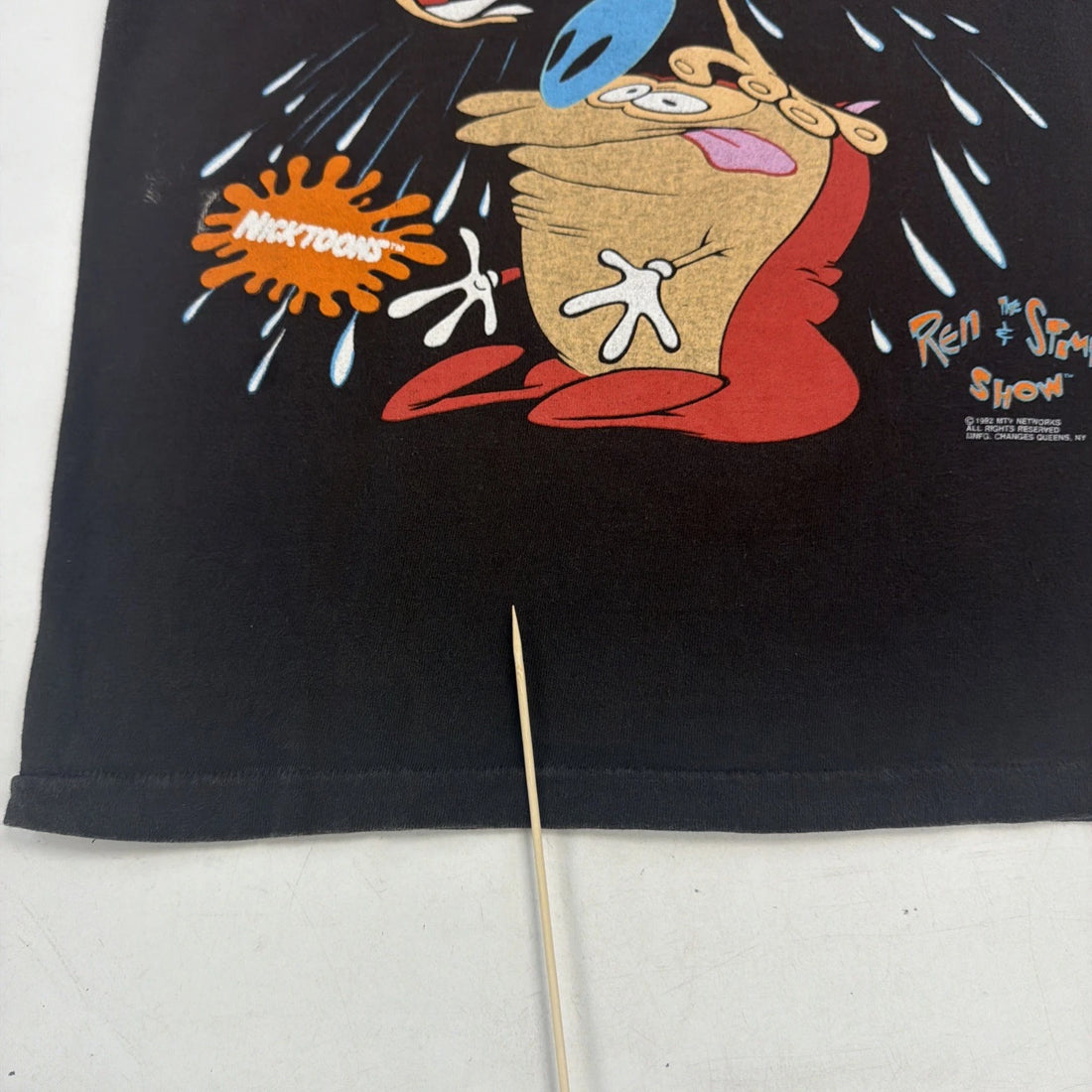 Vintage Ren & Stimpy Nicktoons Nickelodeon T-Shirt Size Medium Cartoon 90s