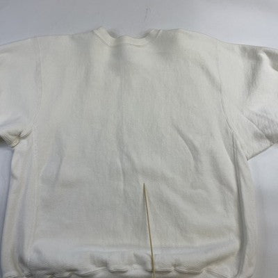 Vintage Blank Champion Reverse Weave Sweatshirt Size Large White 90s
