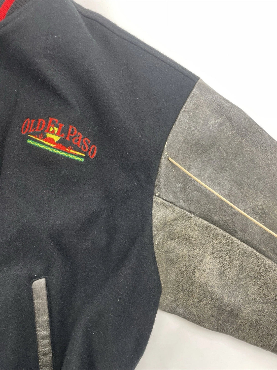 Vintage Old El Paso Wool Varsity Jacket Size 2XL Promo