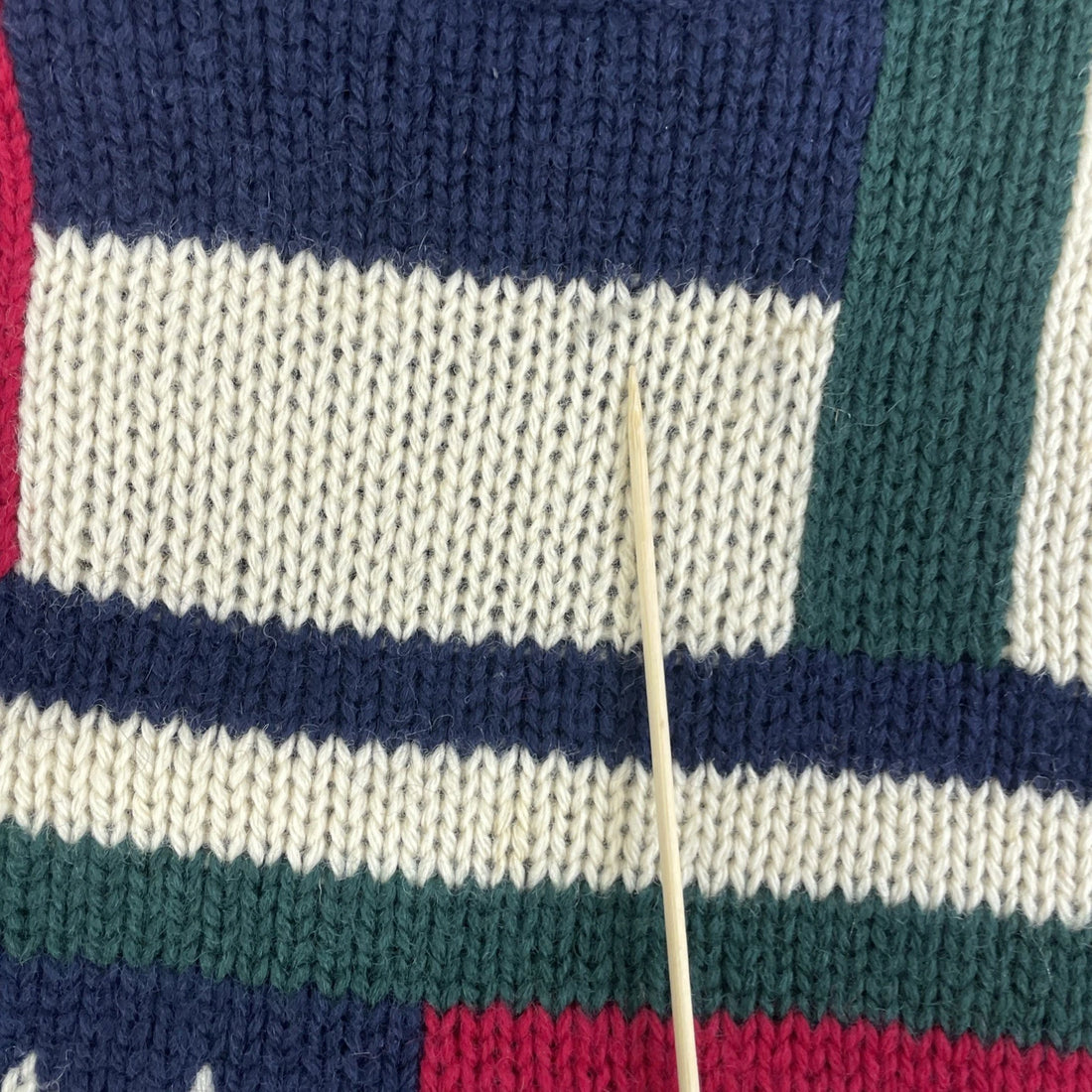 Vintage American Eagle Outfitters Flag Wool Knit Crewneck Sweater Size Large