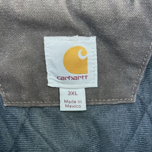 Carhartt Canvas Active Bomber Work Jacket Size 3XL Brown