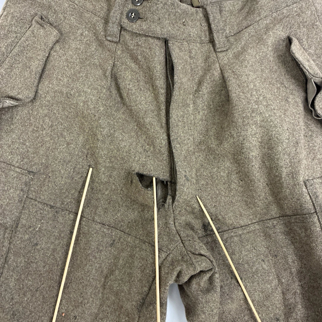 Vintage HCH Muermann KG Germany Military Army Wool Pants Size 30-32