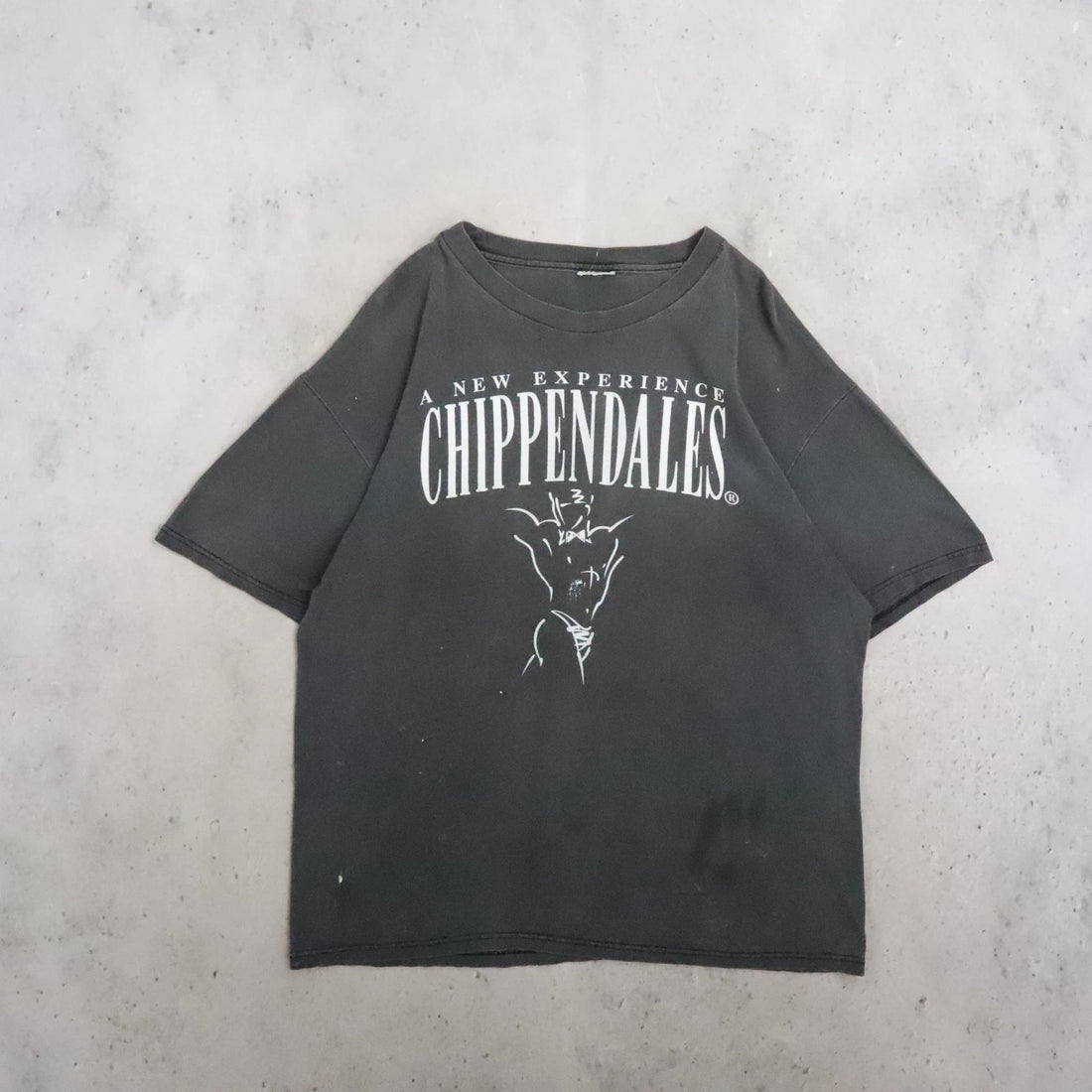 Vintage Chippendales T-Shirt Size Large Distressed 90s