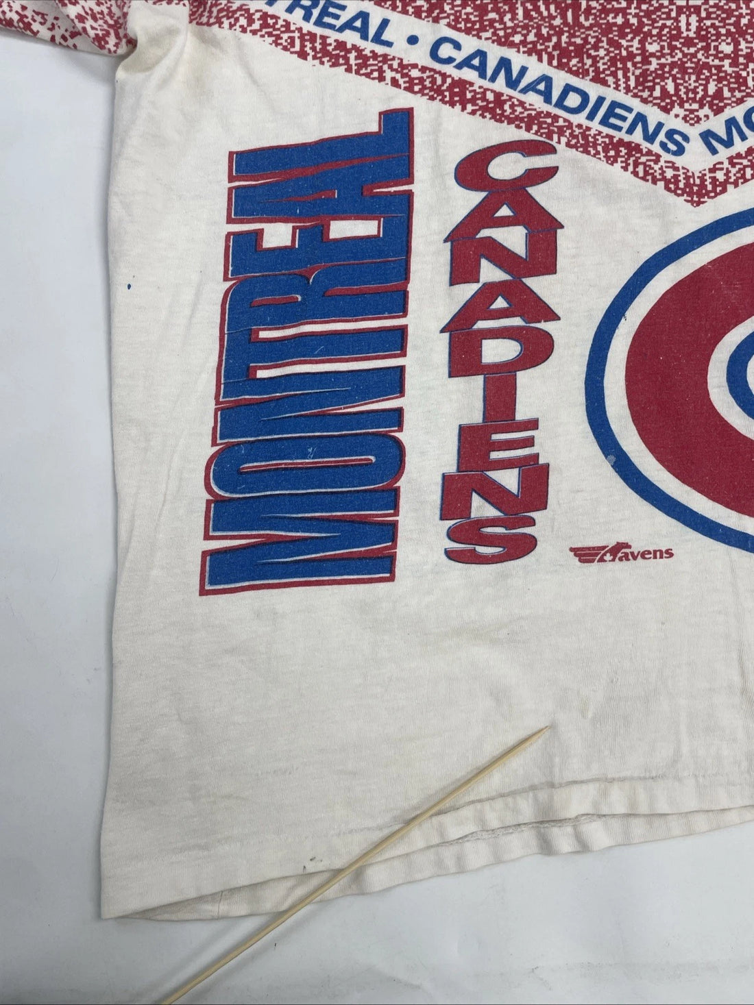 Vintage Montreal Canadiens T-Shirt One Size All Over Print NHL
