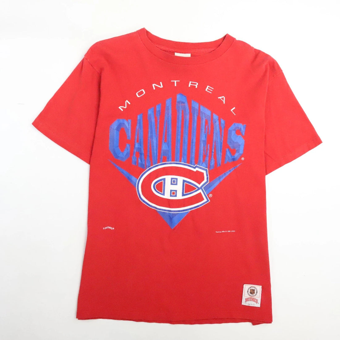 Vintage Montreal Canadiens Nutmeg Mills T-Shirt XL 1994 90s NHL