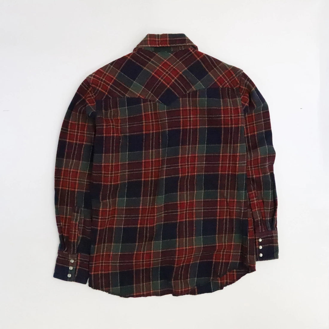 Vintage Wrangler Western Pearl Snap Shirt Size Medium Plaid