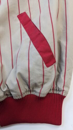 Vintage Cincinnati Reds Majestic Bomber Jacket Large Cooperstown Collection MLB