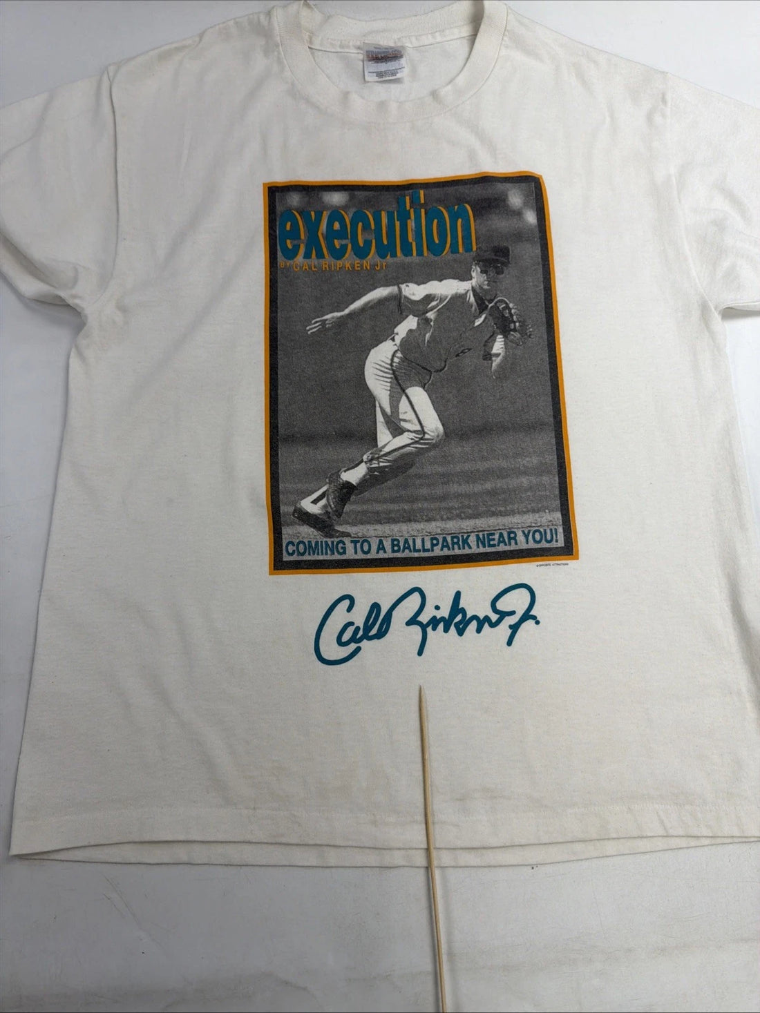 Vintage Cal Ripken Jr. T-Shirt Size Large 90s MLB