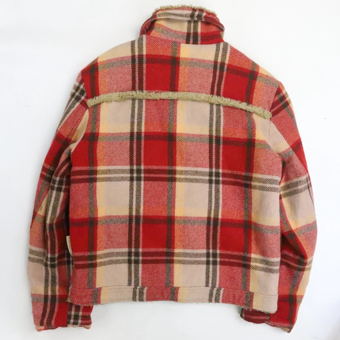 Unlimited Wool Jacket Size XL Plaid Sherpa Lined