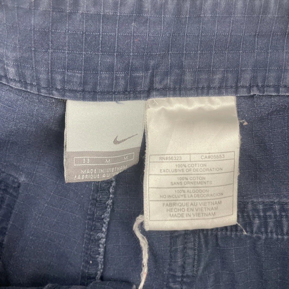 Vintage Nike Cargo Pants Size Medium Blue