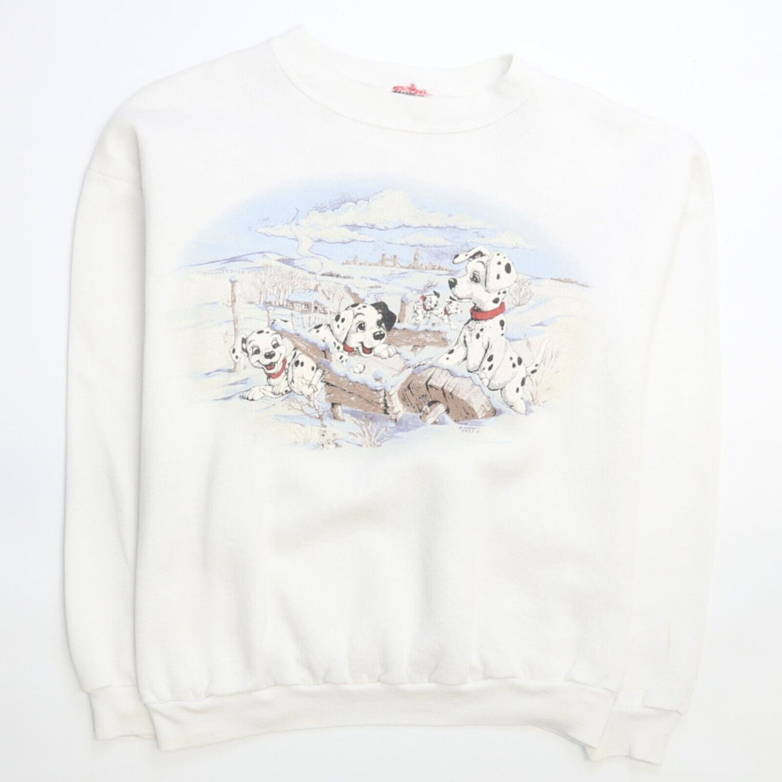 Vintage 101 Dalmatians Disney Crewneck Sweatshirt Size Large