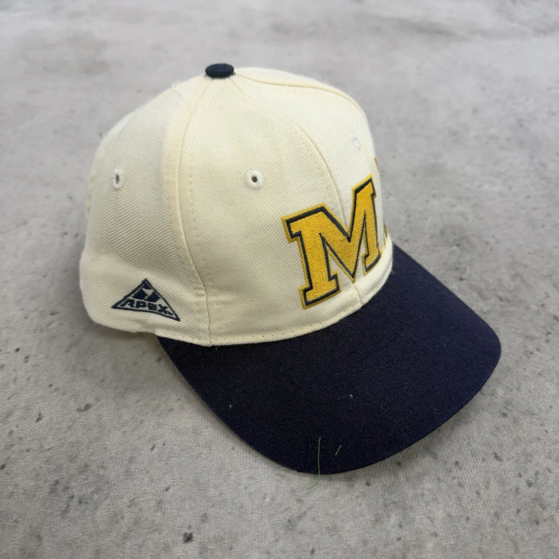 Vintage Michigan Wolverines Apex One Snapback Hat Cap OSFA NCAA