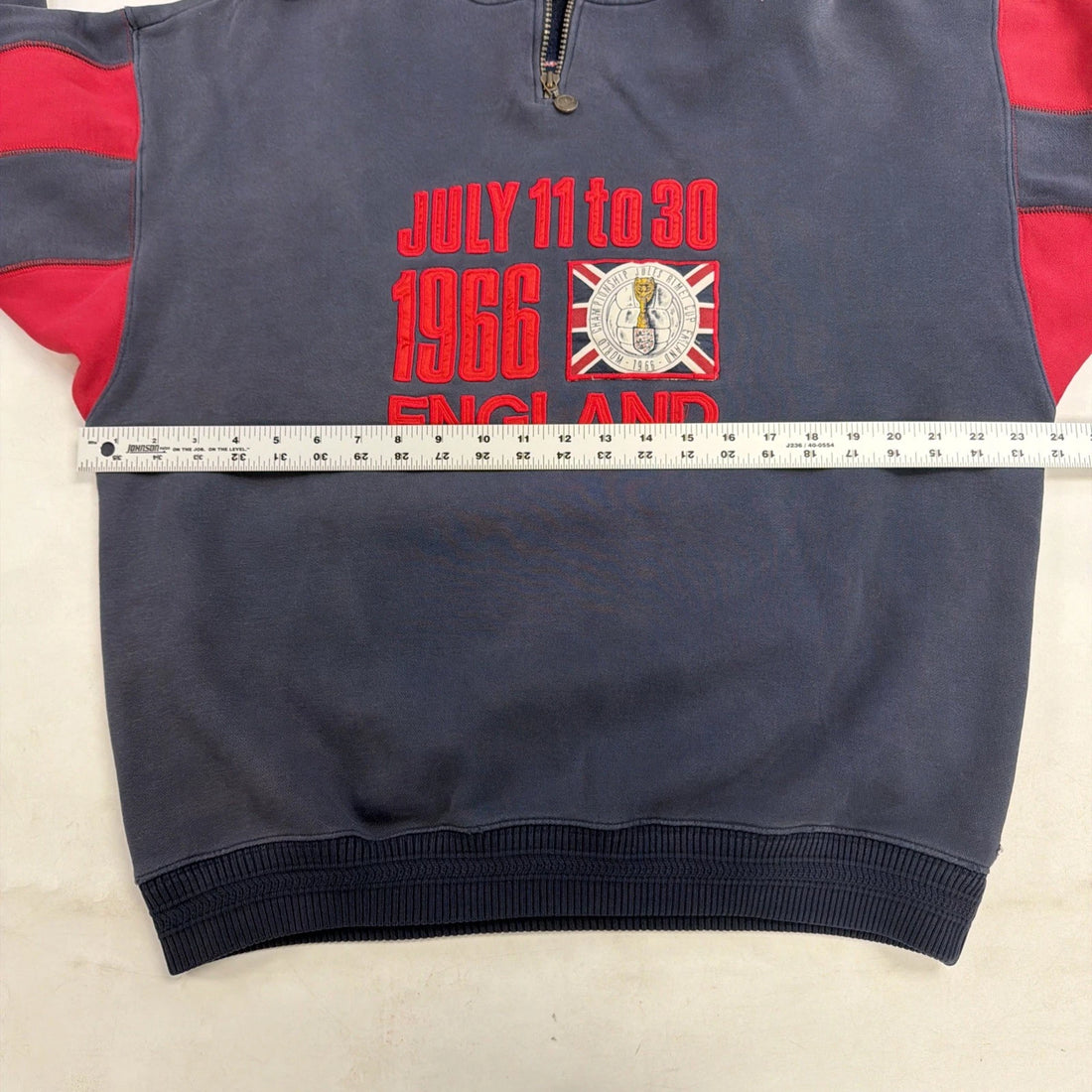 Vintage 1966 World Champs Jules Rimet Cup England Adidas Sweatshirt Medium