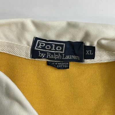Vintage Polo Ralph Lauren Rugby Shirt Size XL Yellow