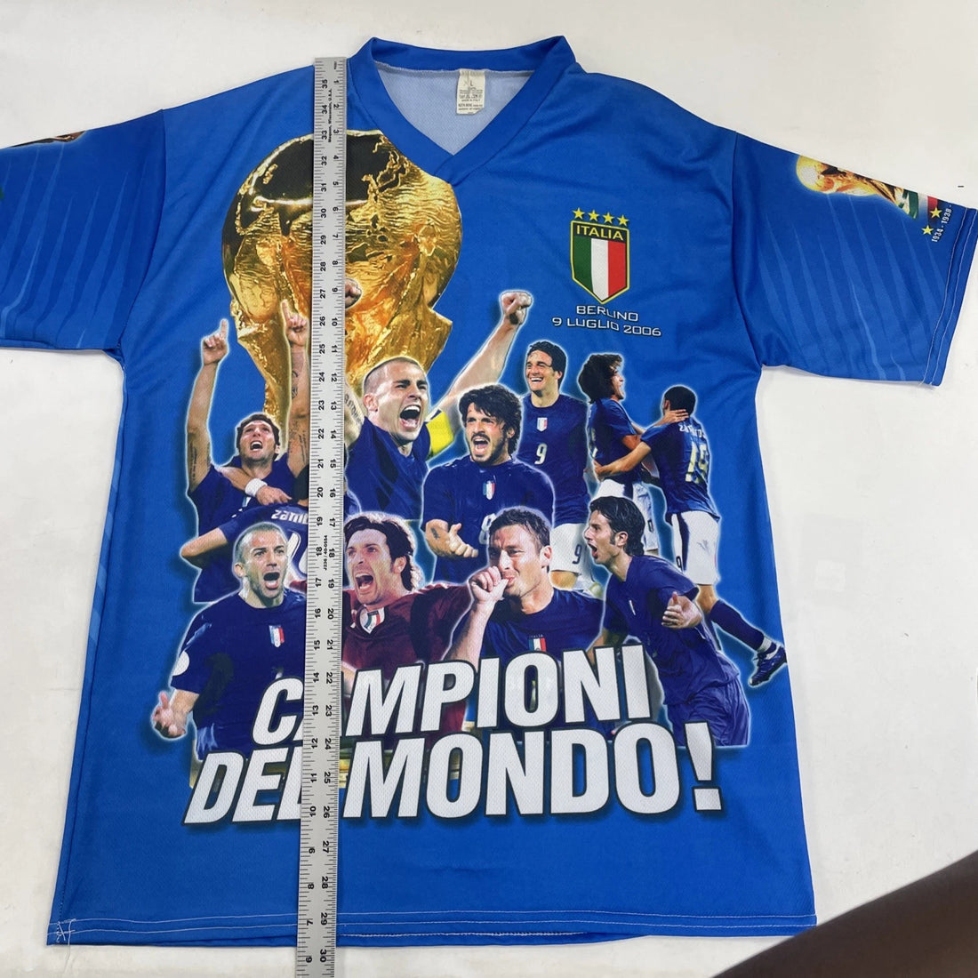 Italia Berlino 9 Luglio 2006 Campioni Del Mondo Soccer Football Jersey Large
