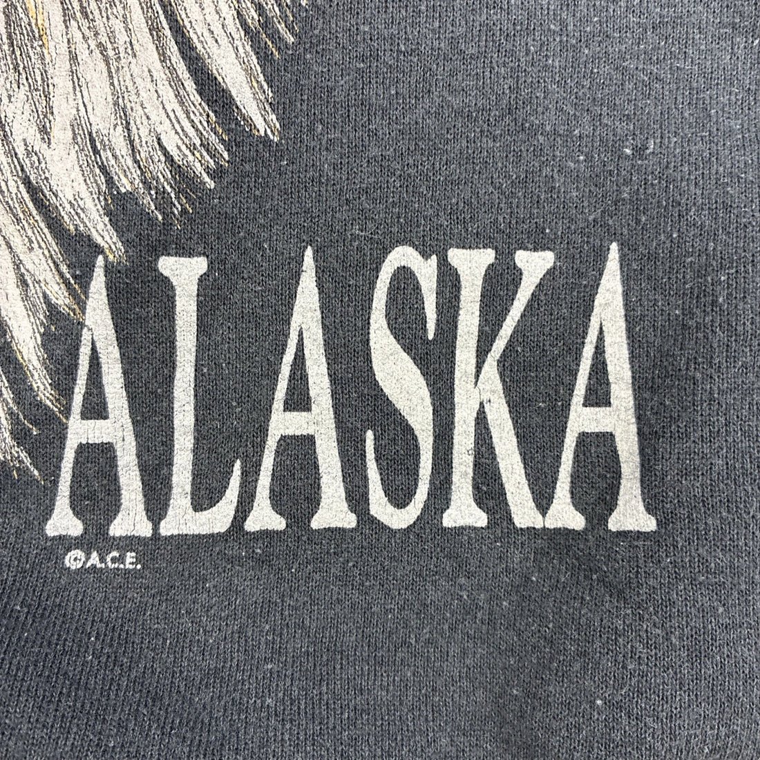 Vintage Wolf Alaska Crewneck Sweatshirt Size Large