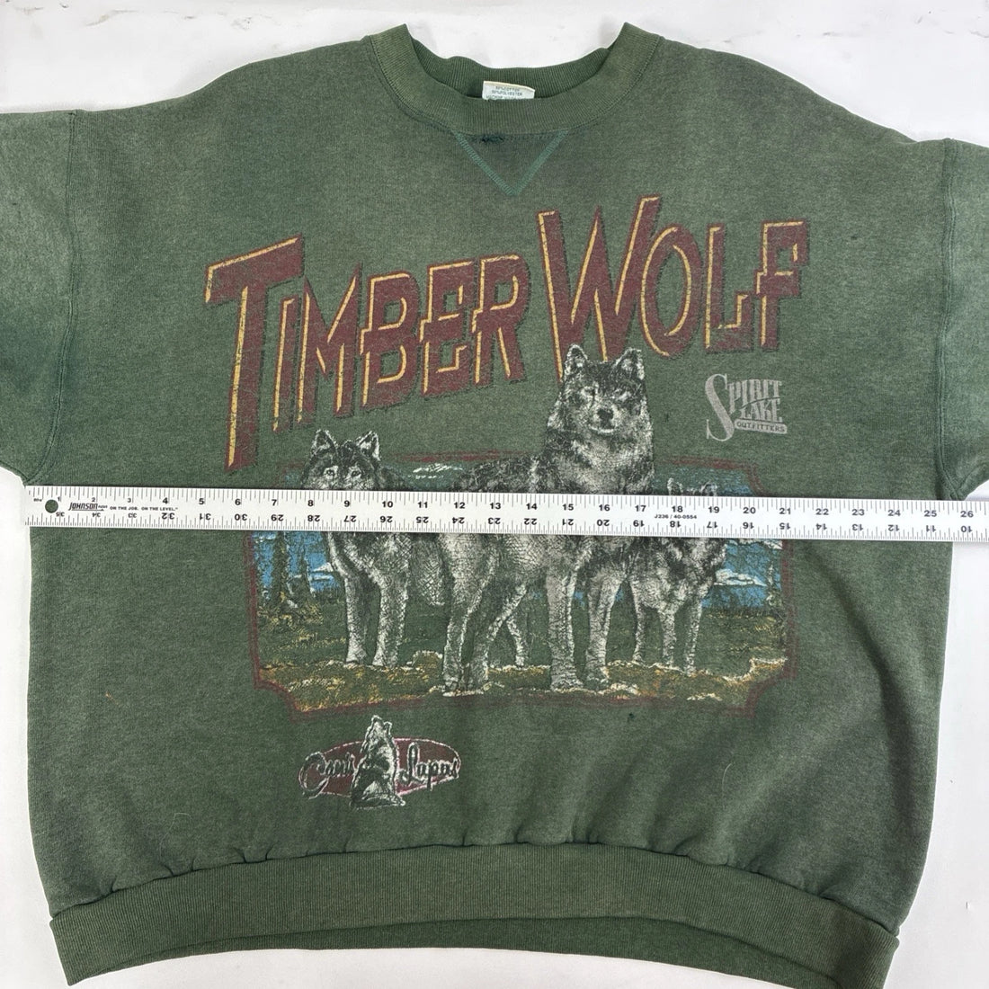 Vintage Timberwolf Spirit Lake Crewneck Sweatshirt Size XL