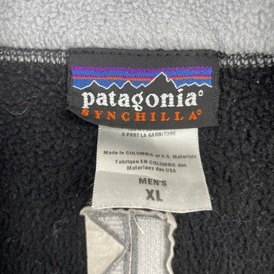 Patagonia Synchilla Fleece Vest Jacket Size XL Black