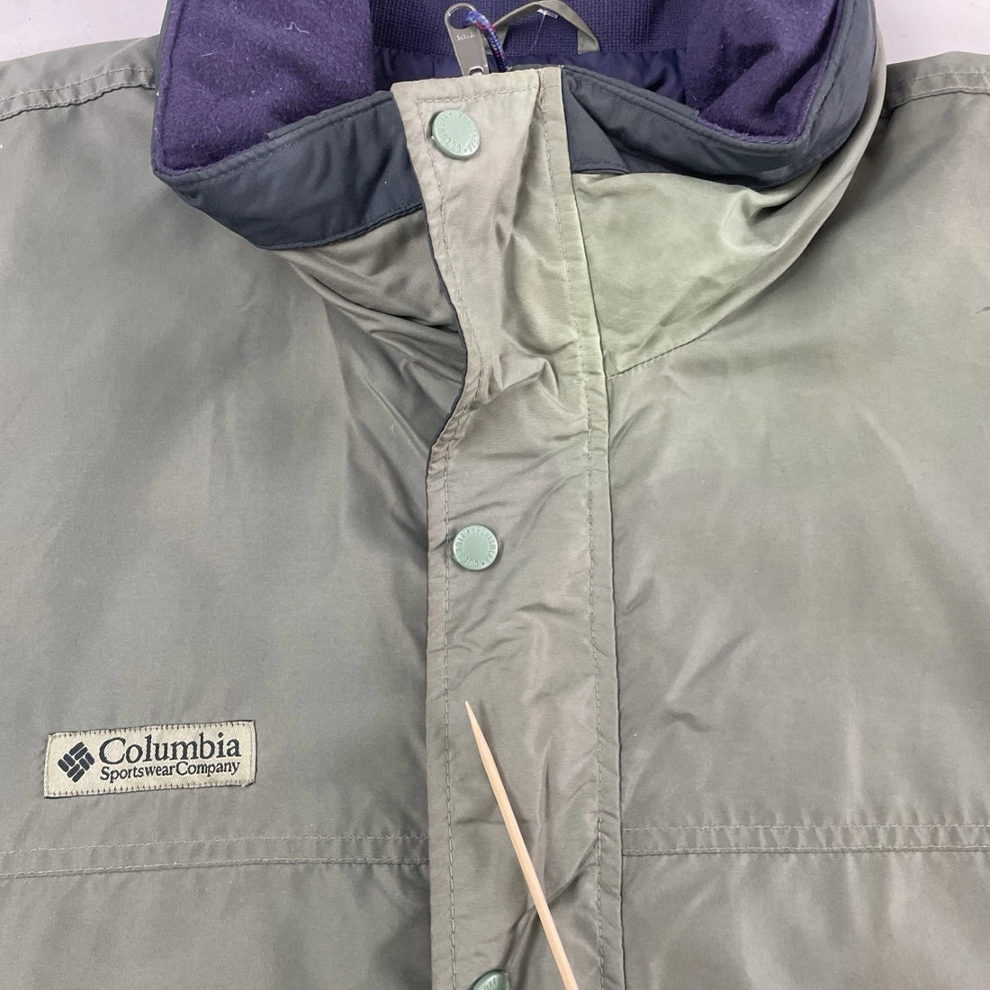 Vintage Columbia Long's Peak Light Jacket Size XL Green