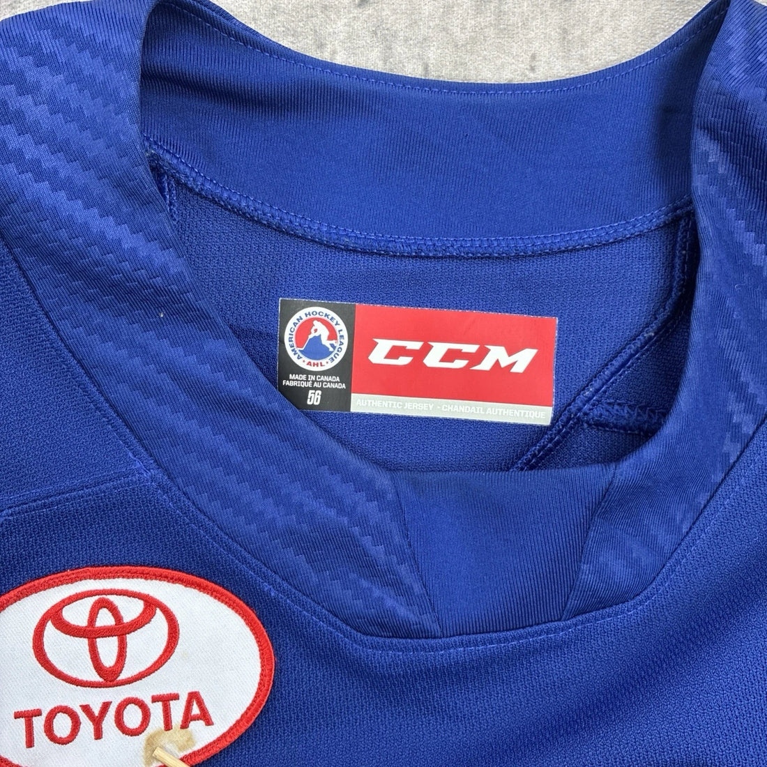 Rochester Americans Tobie Paquette Bisson Authentic 2018 2019 Game Jersey 56 AHL