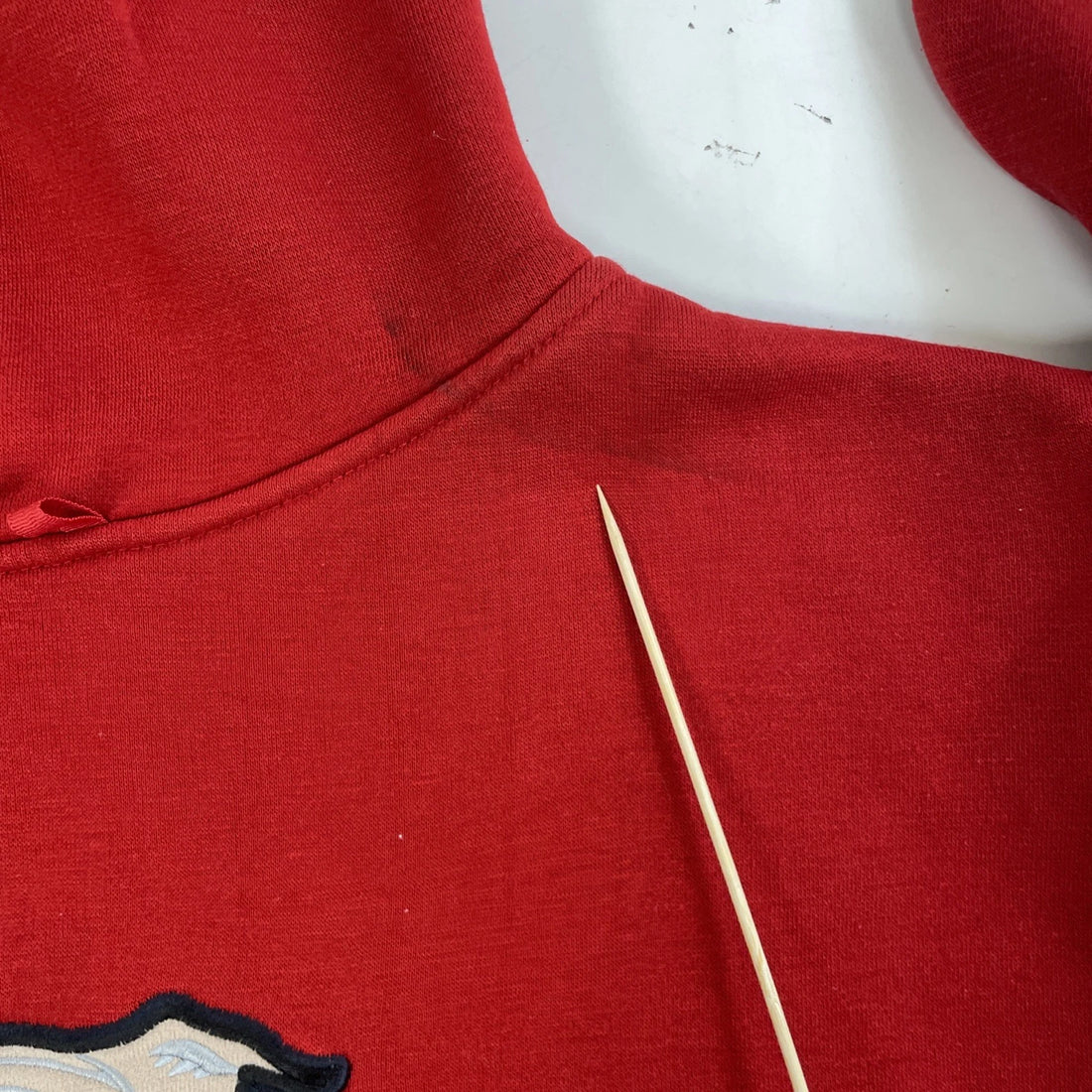 Vintage Exco Jeans Bull Dog Sweatshirt Hoodie Size XL Red Y2K