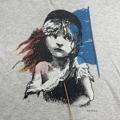 Vintage Les Miserables Broadway T-Shirt Size XL 90s