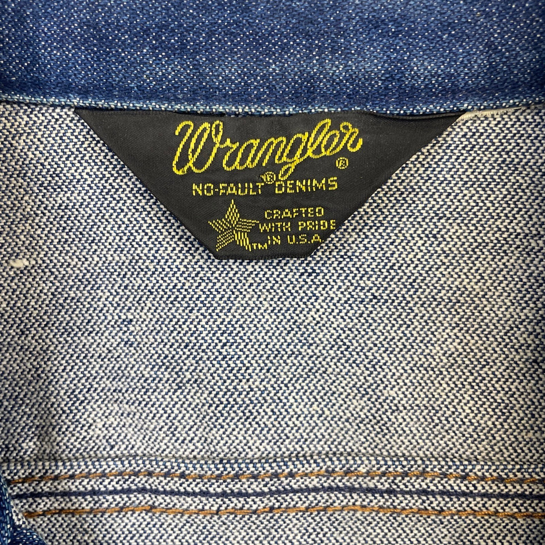 Vintage Wrangler No Fault Denim Jacket Size Small 70s