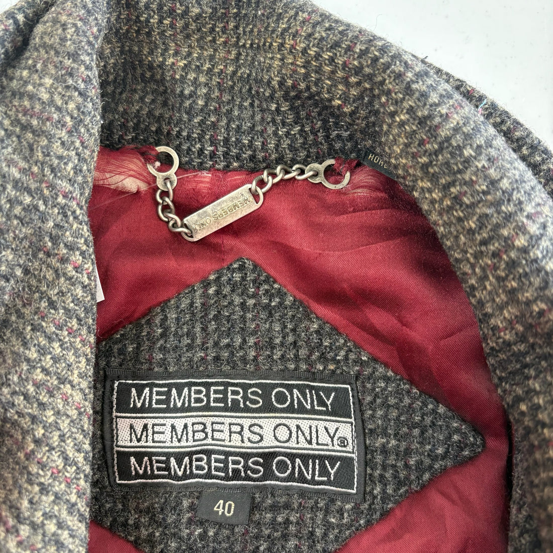 Members Only Wool Bomber Size Large