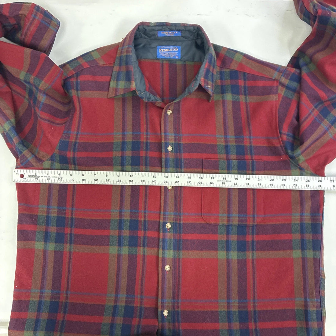 Vintage Pendleton Wool Lodge Button Up Shirt Size XL