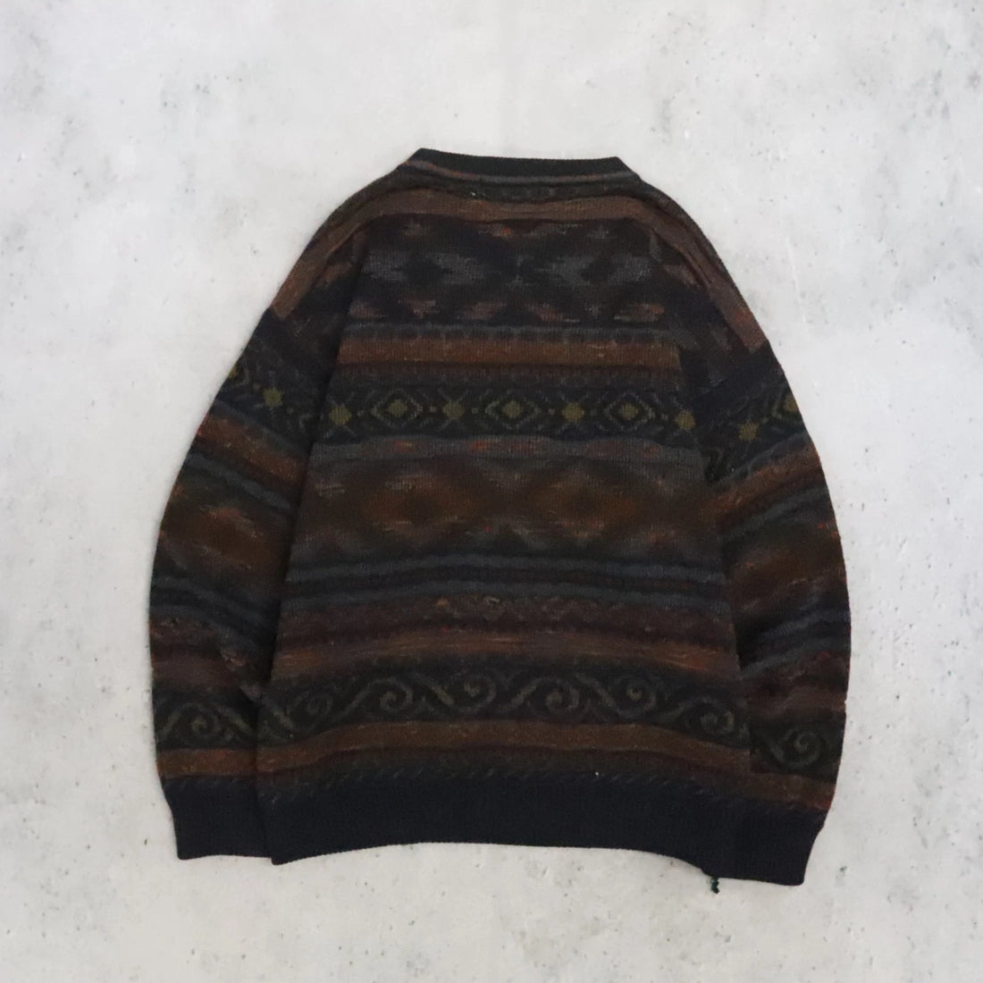 Vintage Marks And Spencer Western Aztec Crewneck Sweater Size XL