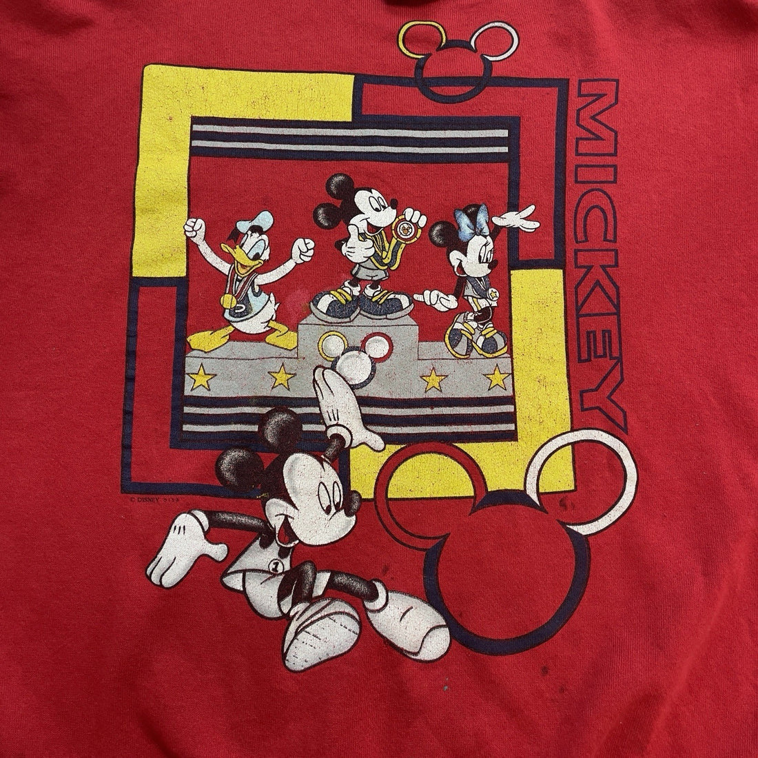 Vintage Mickey Mouse Olympics Disney Crewneck Sweatshirt Size XL